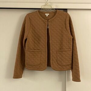 J. Crew Factory Quilted Tan Jacket